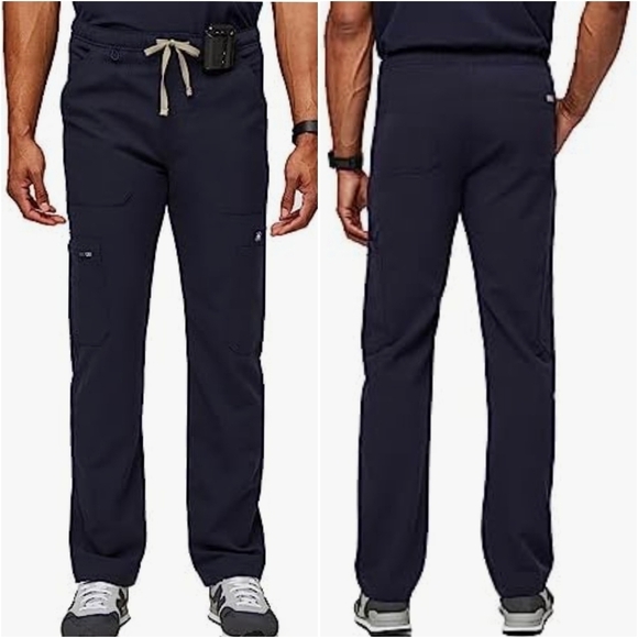 {M} Figs Men's Cairo Cargo Scrub Pant Navy 31" Inseam - Picture 1 of 16